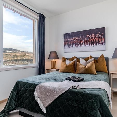 Mjos Tower Apartment - Lovely City View Sjusjøen エクステリア 写真
