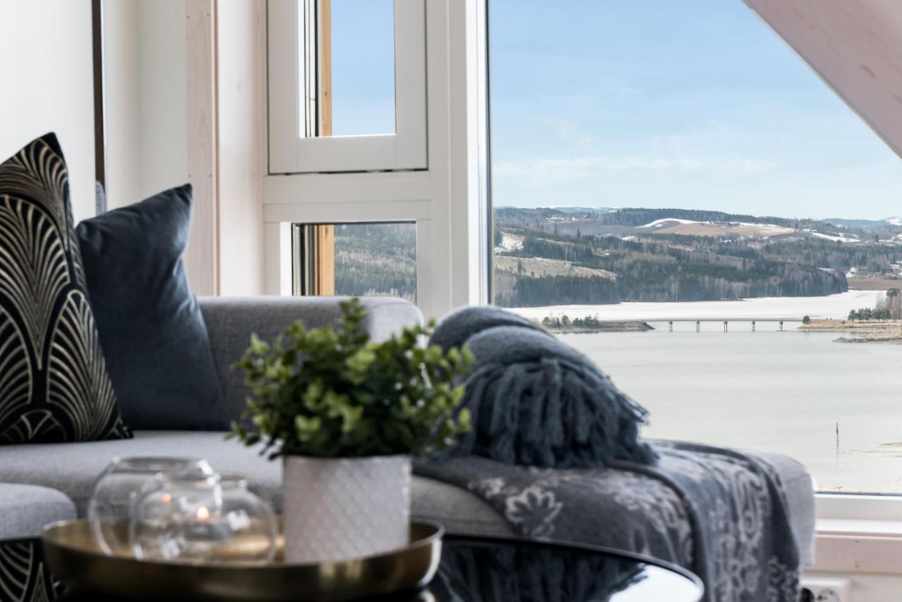 Mjos Tower Apartment - Lovely City View Sjusjøen エクステリア 写真